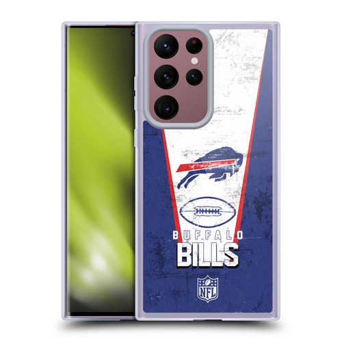 NFL Buffalo Bills Logo Art Banner Soft Gel Case for Samsung Galaxy S22 Ultra 5G