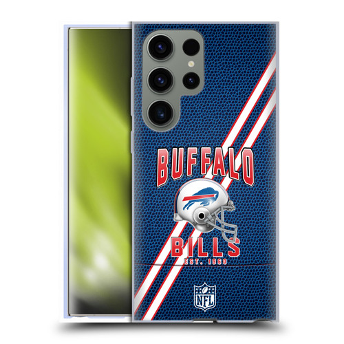 NFL Buffalo Bills Logo Art Football Stripes Soft Gel Case for Samsung Galaxy S23 Ultra 5G