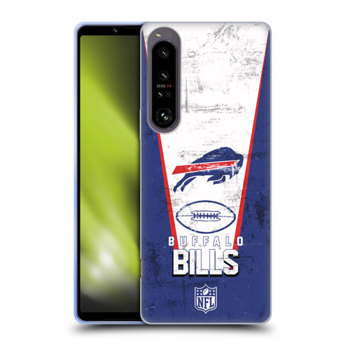 NFL Buffalo Bills Logo Art Banner Soft Gel Case for Sony Xperia 1 IV