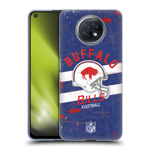 NFL Buffalo Bills Logo Art Helmet Distressed Soft Gel Case for Xiaomi Redmi Note 9T 5G