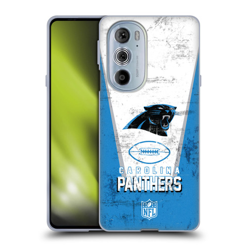 NFL Carolina Panthers Logo Art Banner Soft Gel Case for Motorola Edge X30