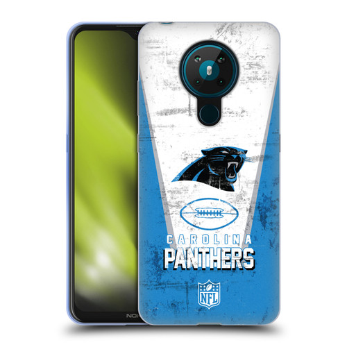 NFL Carolina Panthers Logo Art Banner Soft Gel Case for Nokia 5.3