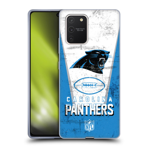 NFL Carolina Panthers Logo Art Banner Soft Gel Case for Samsung Galaxy S10 Lite
