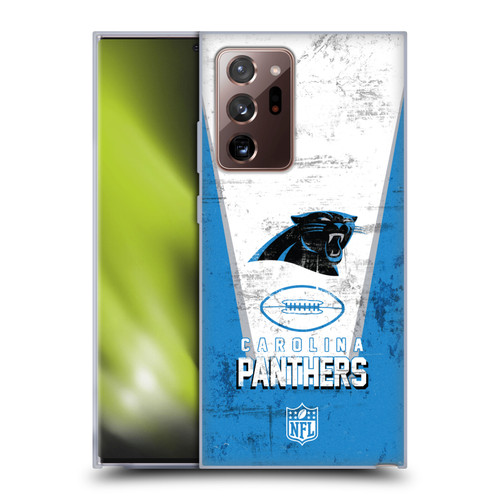 NFL Carolina Panthers Logo Art Banner Soft Gel Case for Samsung Galaxy Note20 Ultra / 5G