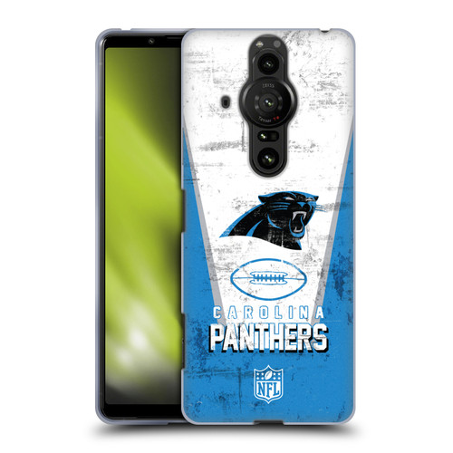 NFL Carolina Panthers Logo Art Banner Soft Gel Case for Sony Xperia Pro-I