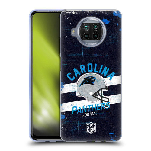 NFL Carolina Panthers Logo Art Helmet Distressed Soft Gel Case for Xiaomi Mi 10T Lite 5G
