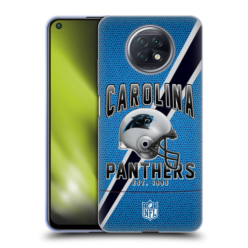 NFL Carolina Panthers Logo Art Football Stripes Soft Gel Case for Xiaomi Redmi Note 9T 5G