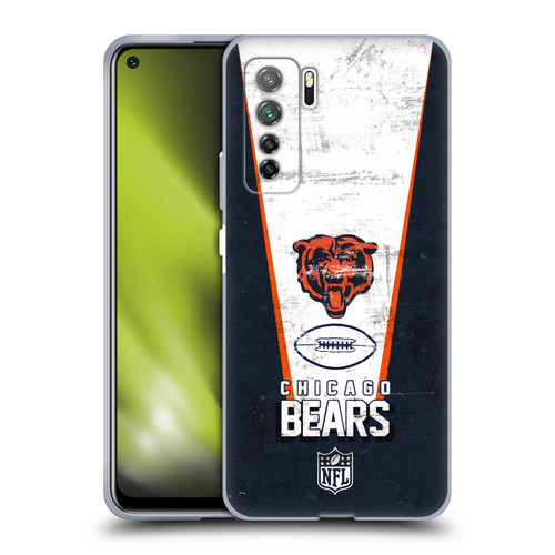 NFL Chicago Bears Logo Art Banner Soft Gel Case for Huawei Nova 7 SE/P40 Lite 5G