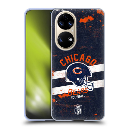 NFL Chicago Bears Logo Art Helmet Distressed Soft Gel Case for Huawei P50