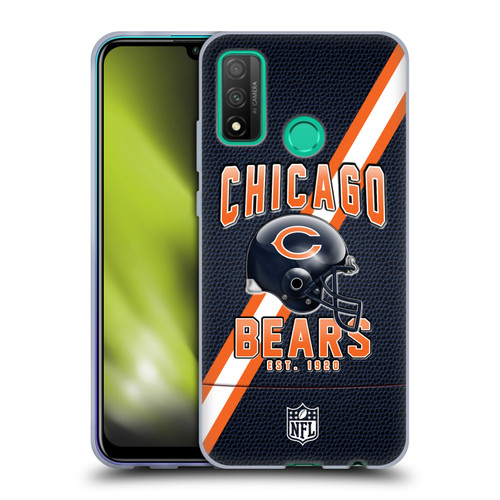 NFL Chicago Bears Logo Art Football Stripes Soft Gel Case for Huawei P Smart (2020)