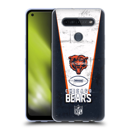 NFL Chicago Bears Logo Art Banner Soft Gel Case for LG K51S