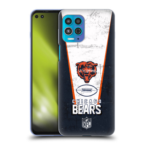 NFL Chicago Bears Logo Art Banner Soft Gel Case for Motorola Moto G100