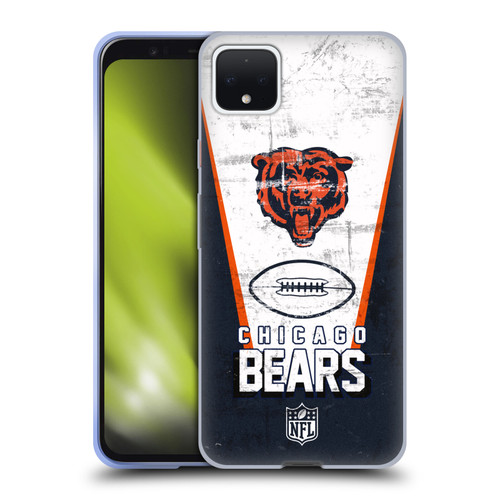 NFL Chicago Bears Logo Art Banner Soft Gel Case for Google Pixel 4 XL
