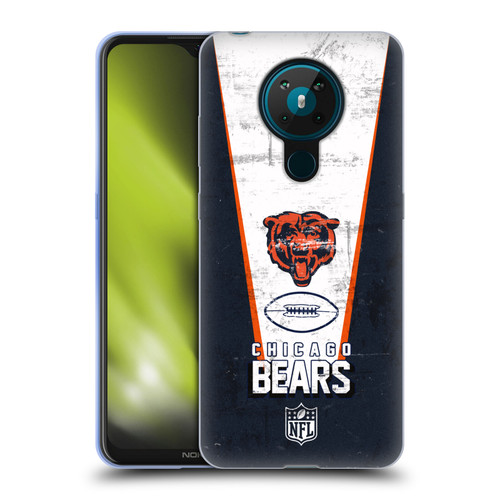 NFL Chicago Bears Logo Art Banner Soft Gel Case for Nokia 5.3