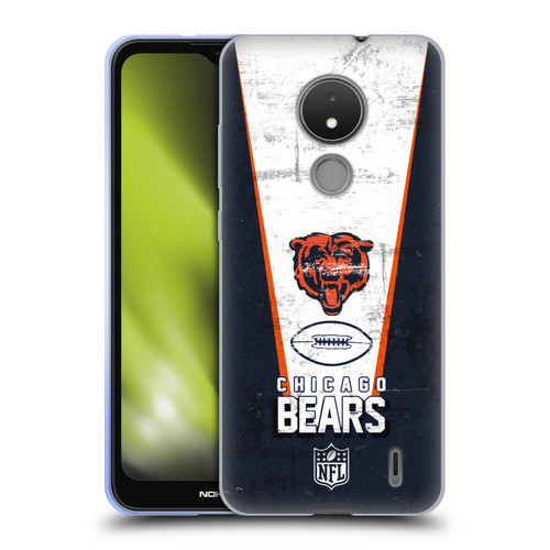 NFL Chicago Bears Logo Art Banner Soft Gel Case for Nokia C21