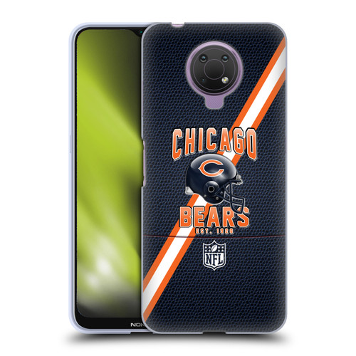NFL Chicago Bears Logo Art Football Stripes Soft Gel Case for Nokia G10