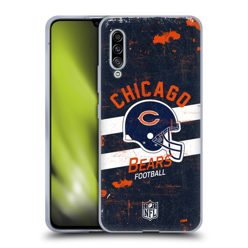NFL Chicago Bears Logo Art Helmet Distressed Soft Gel Case for Samsung Galaxy A90 5G (2019)