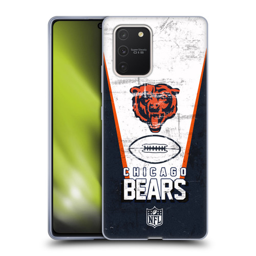 NFL Chicago Bears Logo Art Banner Soft Gel Case for Samsung Galaxy S10 Lite