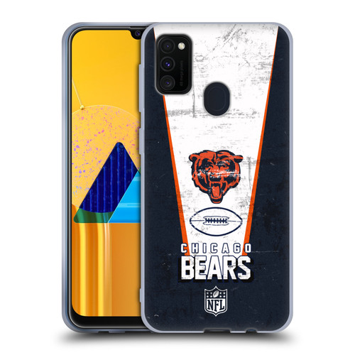 NFL Chicago Bears Logo Art Banner Soft Gel Case for Samsung Galaxy M30s (2019)/M21 (2020)