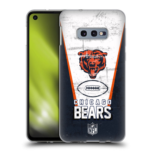 NFL Chicago Bears Logo Art Banner Soft Gel Case for Samsung Galaxy S10e
