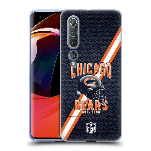 NFL Chicago Bears Logo Art Football Stripes Soft Gel Case for Xiaomi Mi 10 5G / Mi 10 Pro 5G