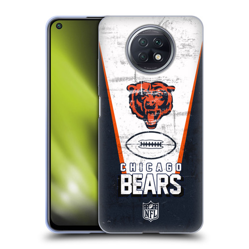 NFL Chicago Bears Logo Art Banner Soft Gel Case for Xiaomi Redmi Note 9T 5G