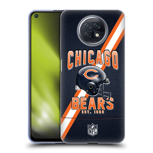 NFL Chicago Bears Logo Art Football Stripes Soft Gel Case for Xiaomi Redmi Note 9T 5G