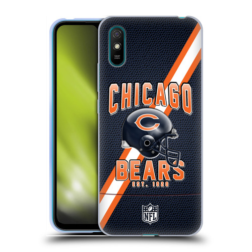 NFL Chicago Bears Logo Art Football Stripes Soft Gel Case for Xiaomi Redmi 9A / Redmi 9AT