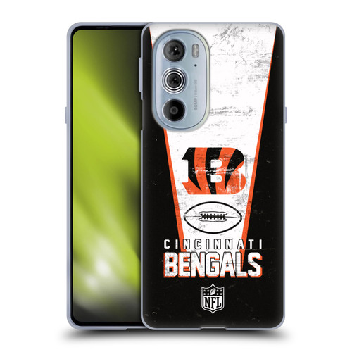NFL Cincinnati Bengals Logo Art Banner Soft Gel Case for Motorola Edge X30