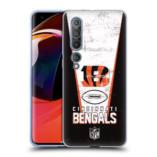 NFL Cincinnati Bengals Logo Art Banner Soft Gel Case for Xiaomi Mi 10 5G / Mi 10 Pro 5G
