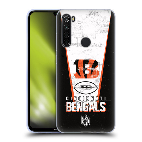NFL Cincinnati Bengals Logo Art Banner Soft Gel Case for Xiaomi Redmi Note 8T