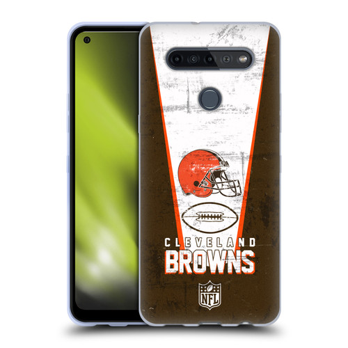 NFL Cleveland Browns Logo Art Banner Soft Gel Case for LG K51S