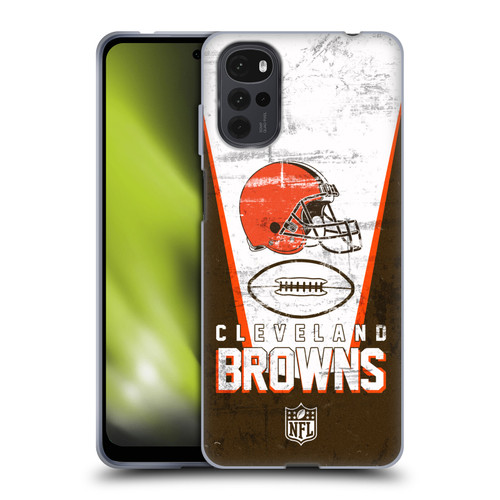 NFL Cleveland Browns Logo Art Banner Soft Gel Case for Motorola Moto G22