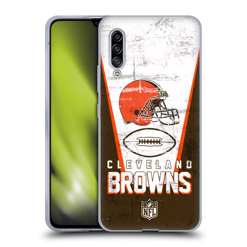 NFL Cleveland Browns Logo Art Banner Soft Gel Case for Samsung Galaxy A90 5G (2019)