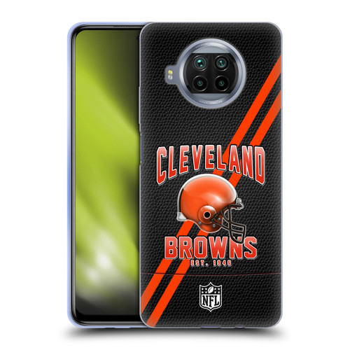 NFL Cleveland Browns Logo Art Football Stripes Soft Gel Case for Xiaomi Mi 10T Lite 5G
