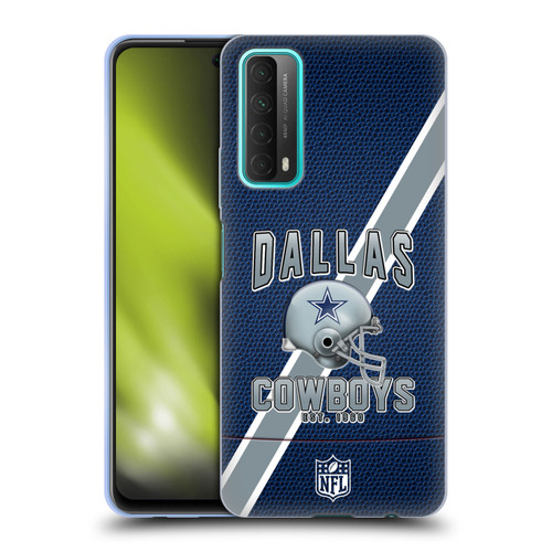 NFL Dallas Cowboys Logo Art Football Stripes Soft Gel Case for Huawei P Smart (2021)