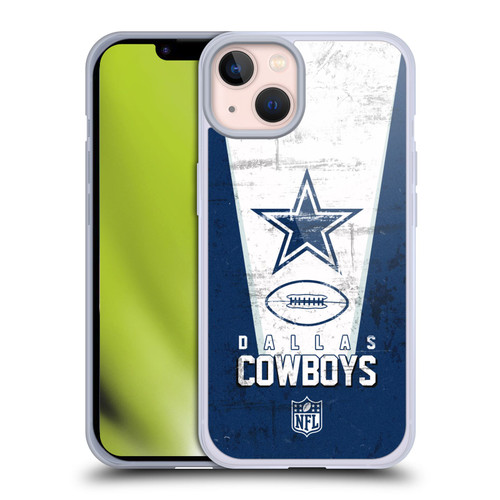 NFL Dallas Cowboys Logo Art Banner Soft Gel Case for Apple iPhone 13