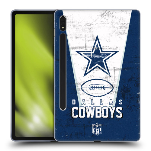 NFL Dallas Cowboys Logo Art Banner Soft Gel Case for Samsung Galaxy Tab S8