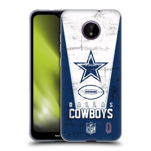 NFL Dallas Cowboys Logo Art Banner Soft Gel Case for Nokia C10 / C20
