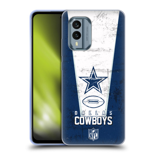 NFL Dallas Cowboys Logo Art Banner Soft Gel Case for Nokia X30