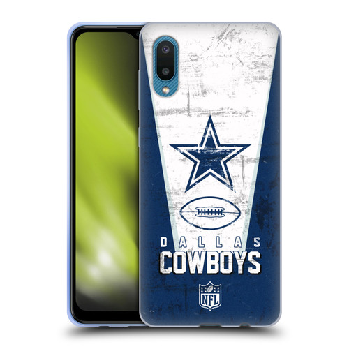 NFL Dallas Cowboys Logo Art Banner Soft Gel Case for Samsung Galaxy A02/M02 (2021)