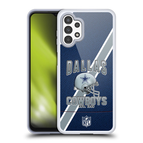 NFL Dallas Cowboys Logo Art Football Stripes Soft Gel Case for Samsung Galaxy A13 (2022)