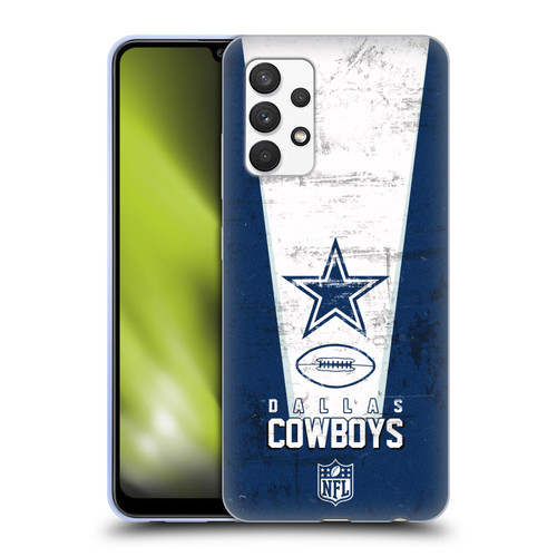 NFL Dallas Cowboys Logo Art Banner Soft Gel Case for Samsung Galaxy A32 (2021)