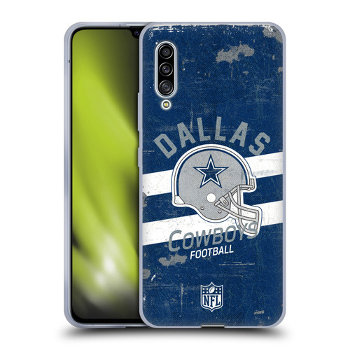 NFL Dallas Cowboys Logo Art Helmet Distressed Soft Gel Case for Samsung Galaxy A90 5G (2019)