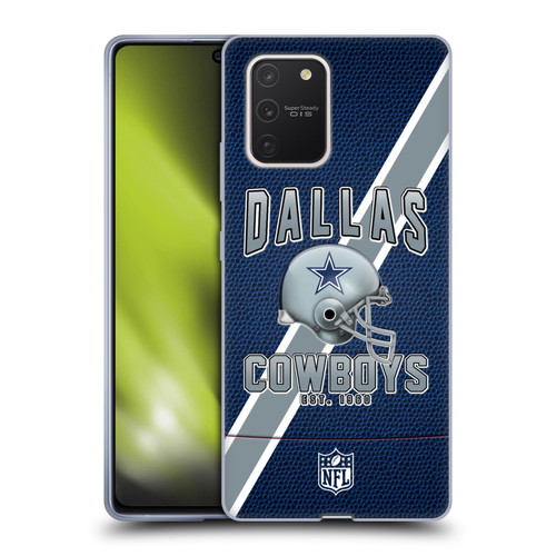 NFL Dallas Cowboys Logo Art Football Stripes Soft Gel Case for Samsung Galaxy S10 Lite