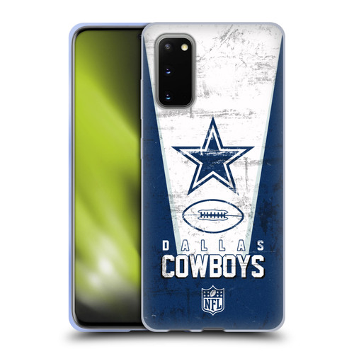 NFL Dallas Cowboys Logo Art Banner Soft Gel Case for Samsung Galaxy S20 / S20 5G