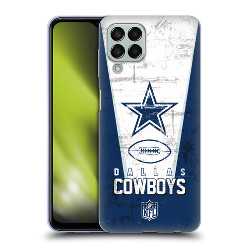 NFL Dallas Cowboys Logo Art Banner Soft Gel Case for Samsung Galaxy M33 (2022)
