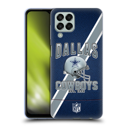 NFL Dallas Cowboys Logo Art Football Stripes Soft Gel Case for Samsung Galaxy M33 (2022)