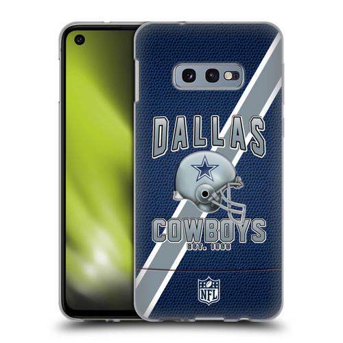 NFL Dallas Cowboys Logo Art Football Stripes Soft Gel Case for Samsung Galaxy S10e