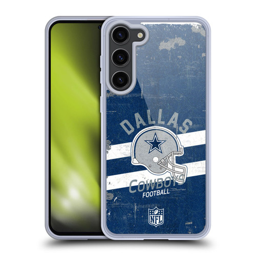 NFL Dallas Cowboys Logo Art Helmet Distressed Soft Gel Case for Samsung Galaxy S23+ 5G